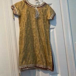 New outfit Langha suit for girls size 10 to 12 jamawar & net embroidery  langha